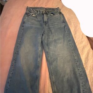 American Eagle Outfitters Women's Straight Leg Blue Jeans